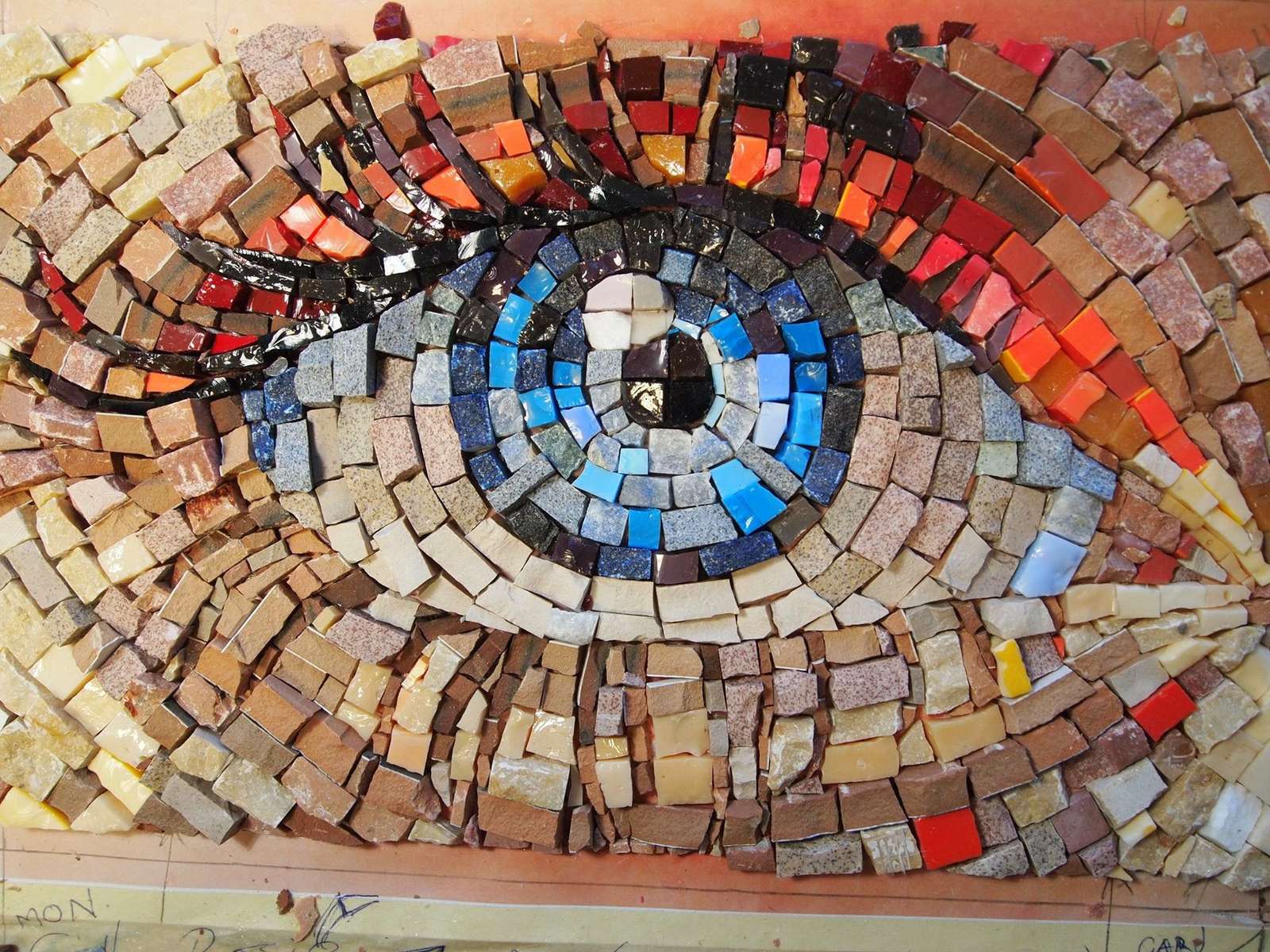 Mozaika oczu puzzle online