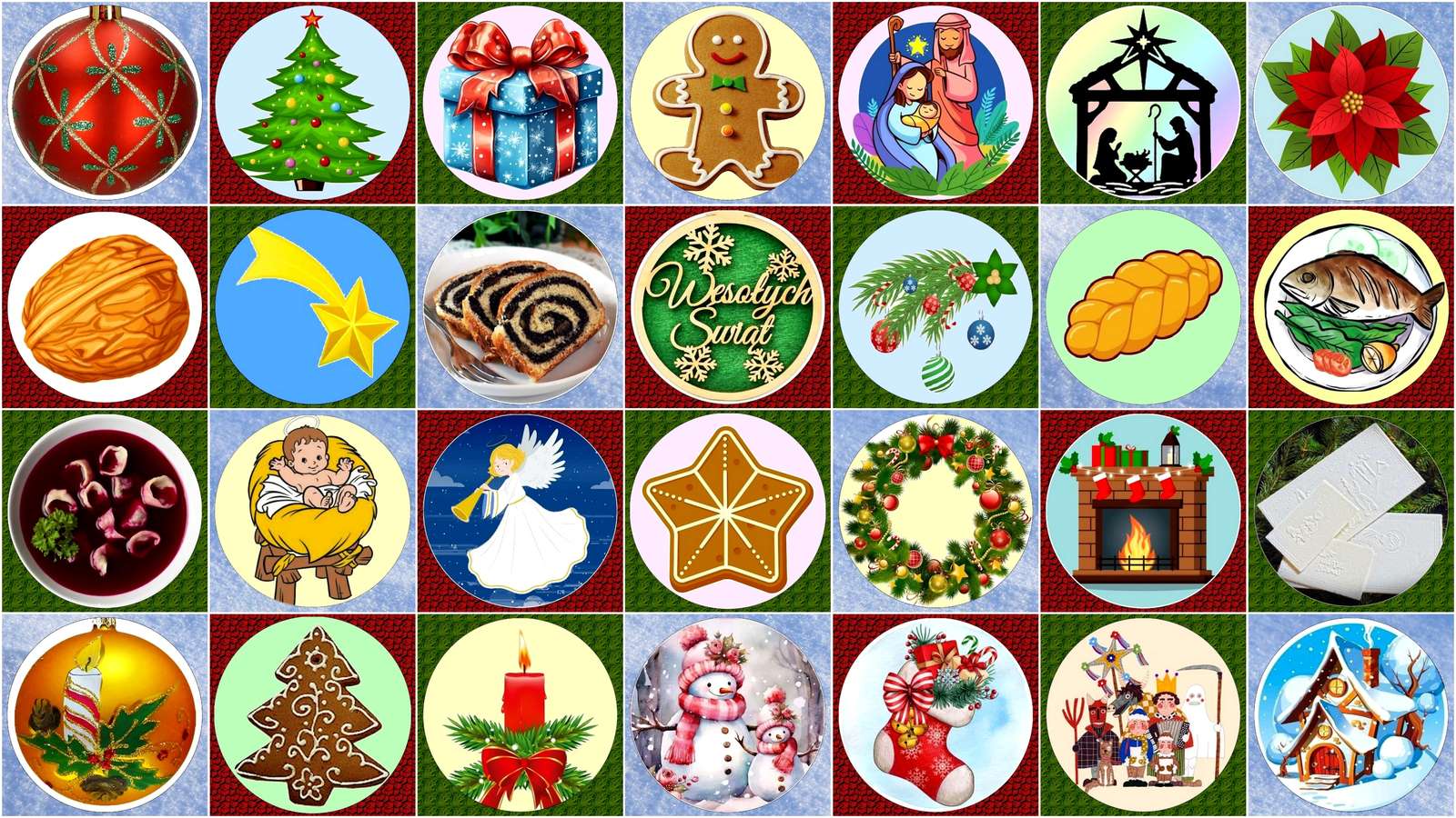 Wesołych Świąt puzzle online ze zdjęcia