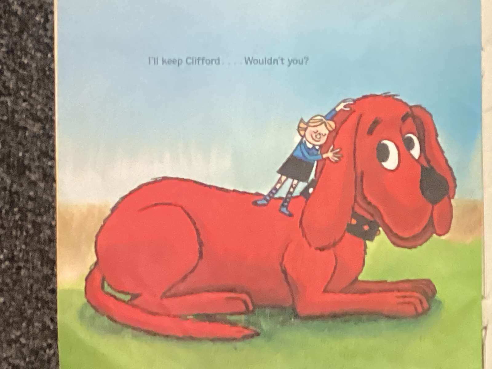 Clifford, duży czerwony pies puzzle online ze zdjęcia