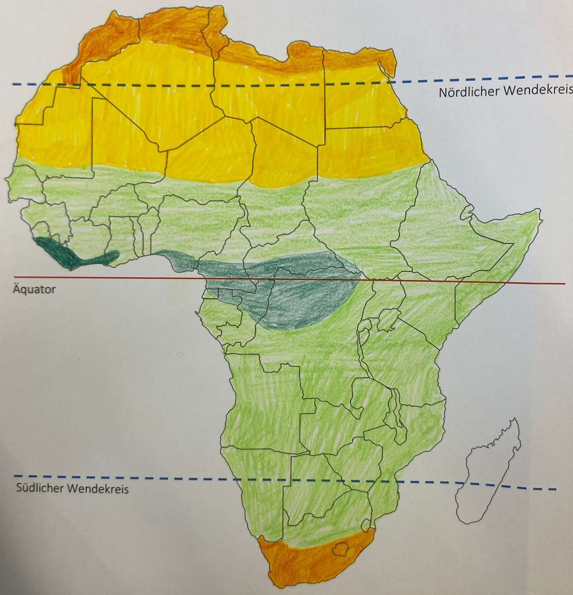 Strefy klimatyczne Afryka puzzle online ze zdjęcia