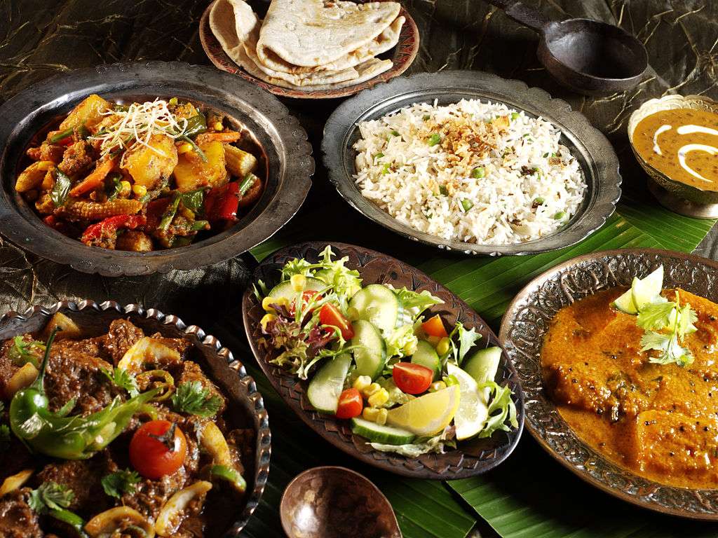 Indyjskie jedzenie puzzle online ze zdjęcia