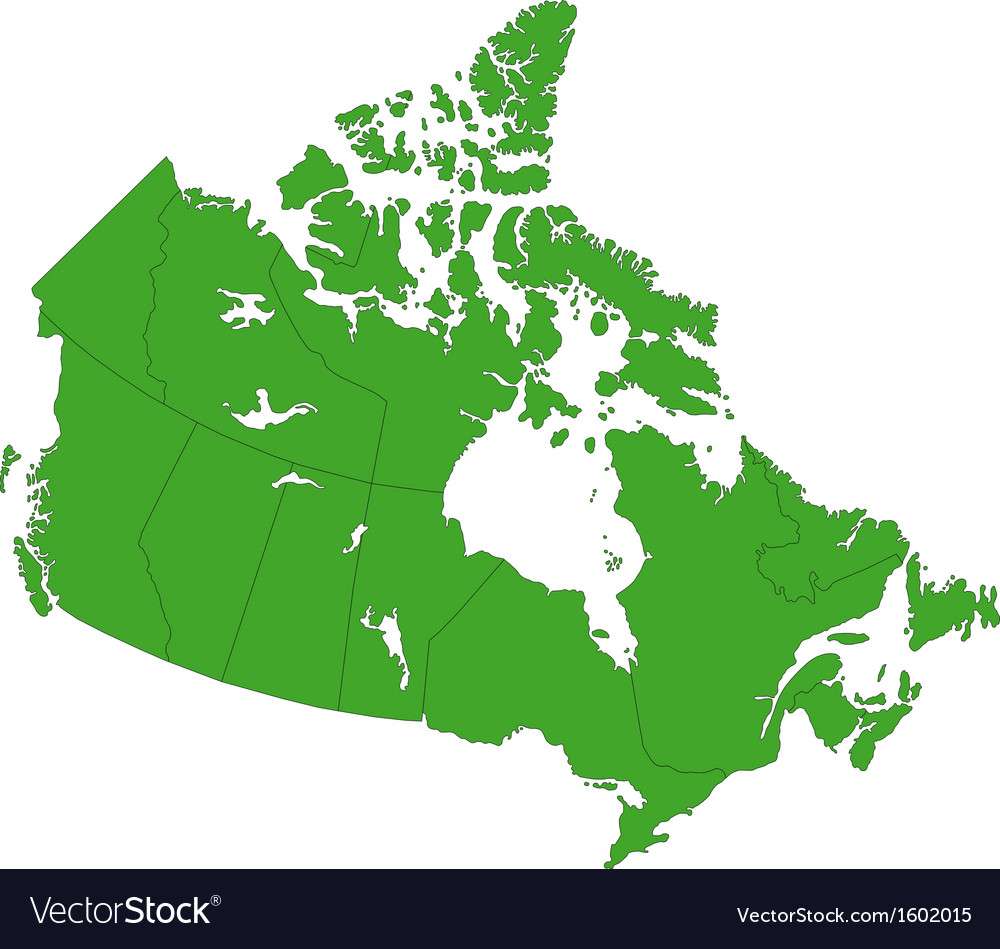 mapa Kanady puzzle online ze zdjęcia