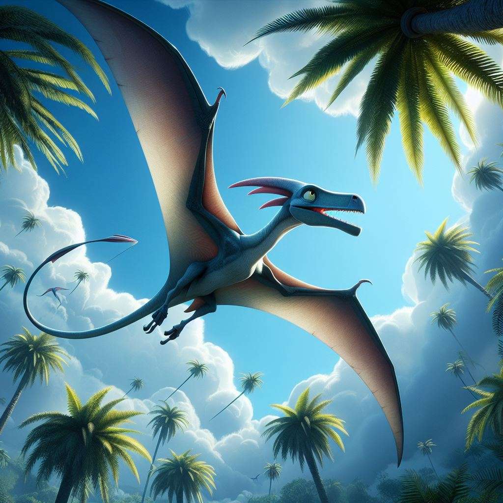 pterodaktyl puzzle online ze zdjęcia