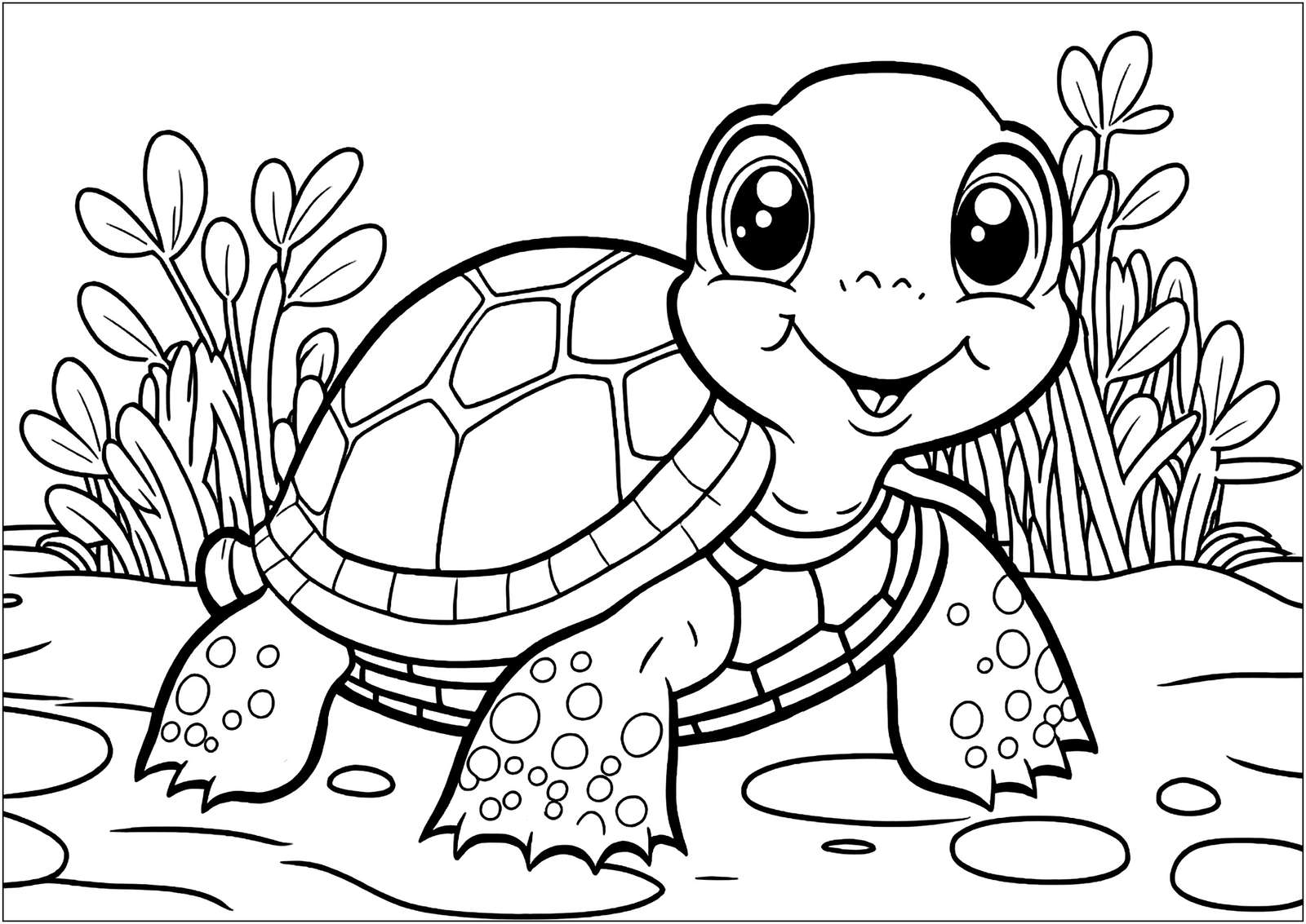 Żółw dziecięcy puzzle online