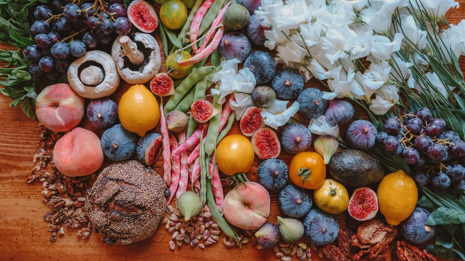 Jedzenie i owoce puzzle online ze zdjęcia