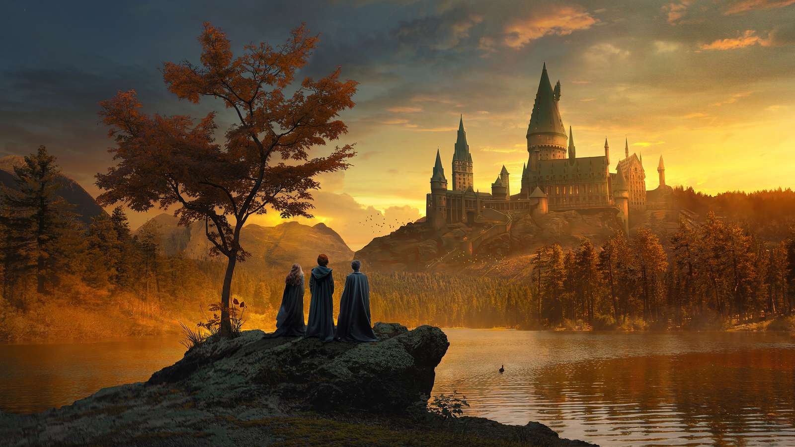 Zamek Harry'ego Pottera puzzle online ze zdjęcia