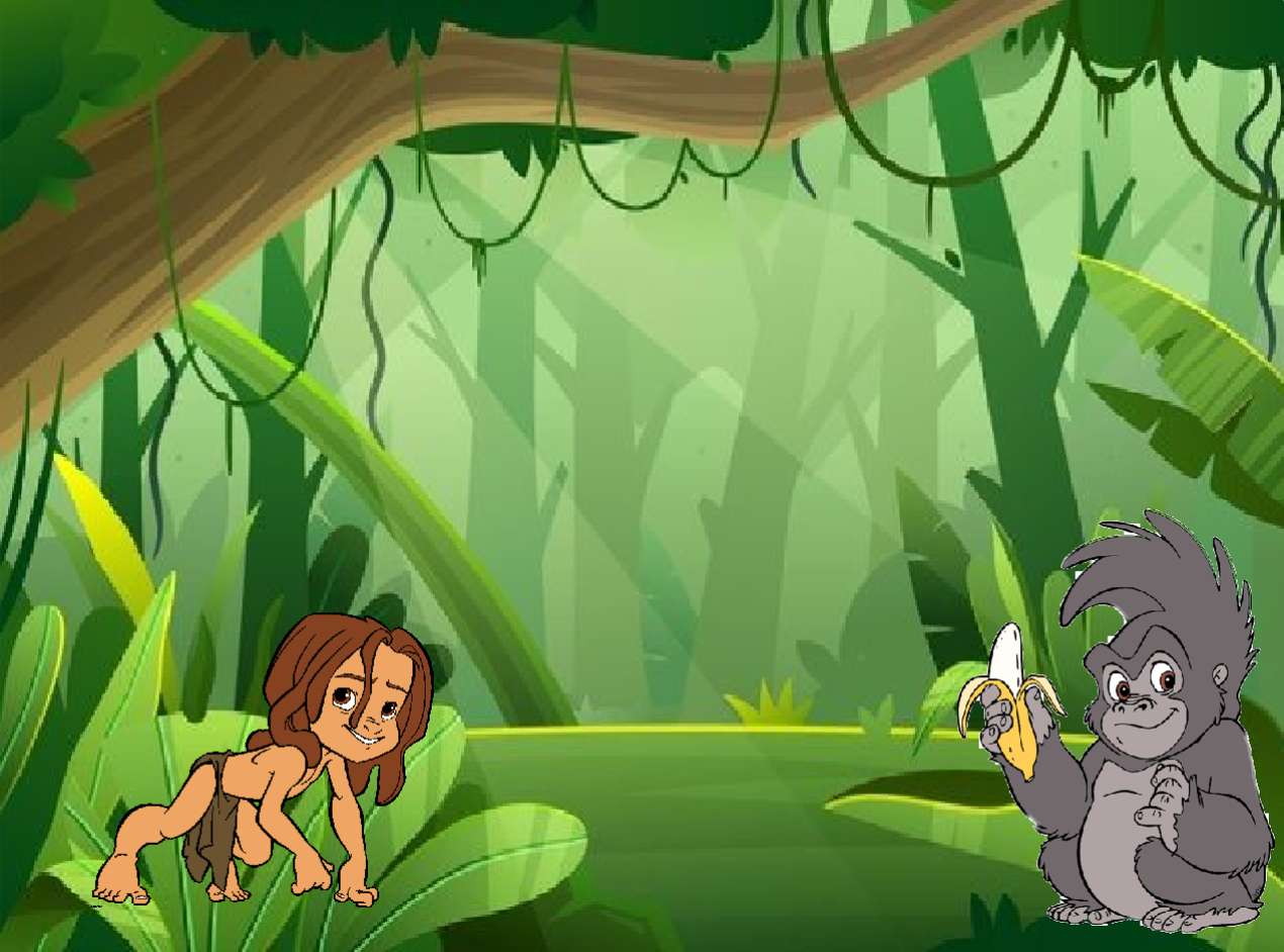 gra Tarzan puzzle online