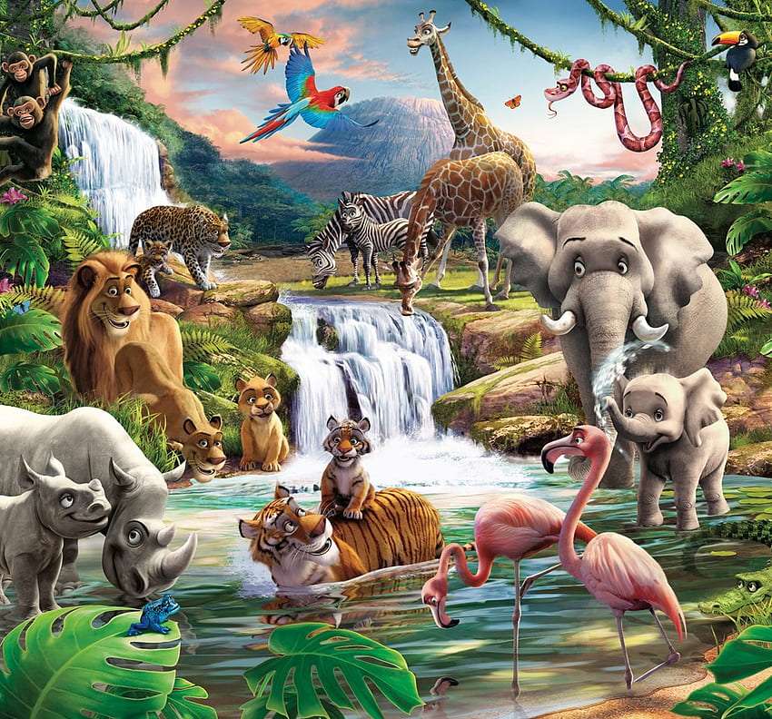 Zwierzęta dla dzieci puzzle online