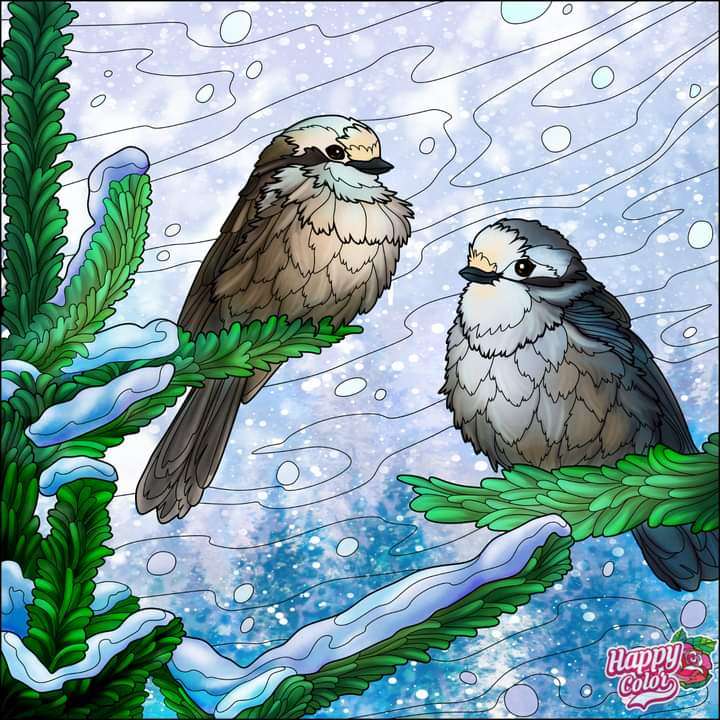 Zimowy ptak puzzle online ze zdjęcia