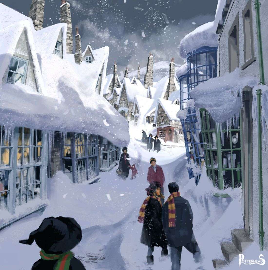 hogsmeade puzzle online ze zdjęcia