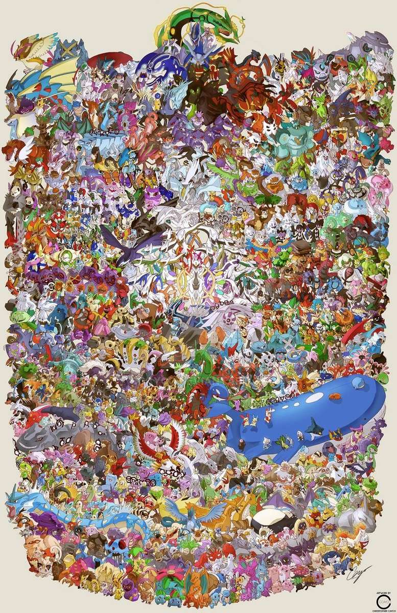 Wszystkie Pokémony nr 2 puzzle online