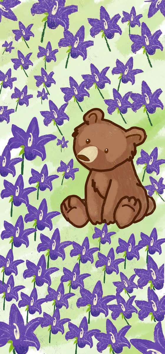 kwitnący niedźwiedź puzzle online ze zdjęcia