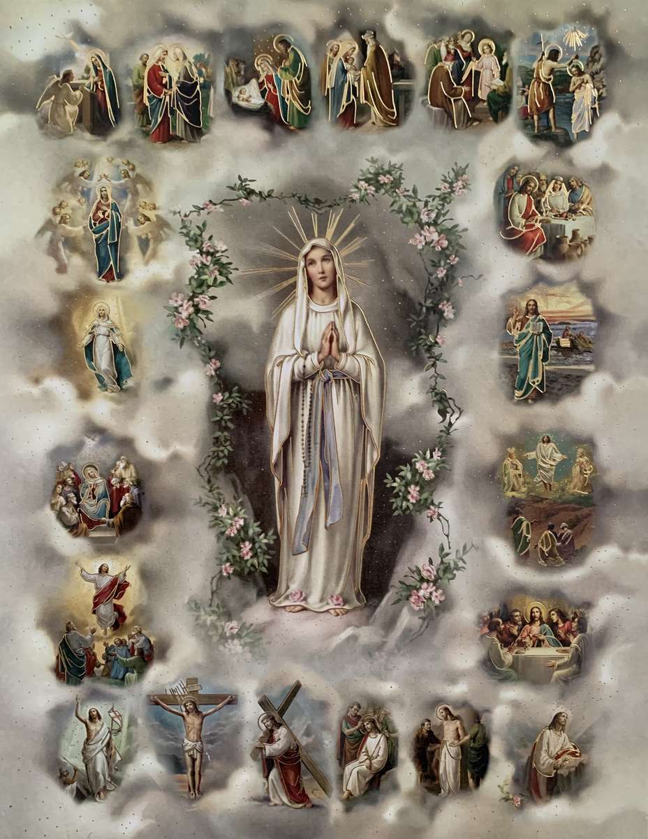Różaniec Święty Najświętszej Maryi Panny puzzle online ze zdjęcia