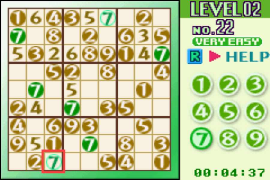Zabawa Sudoku puzzle online