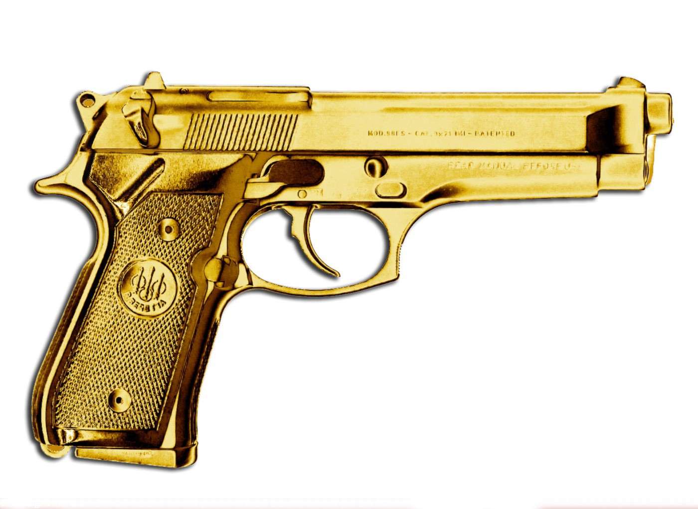 broń w złocie puzzle online ze zdjęcia