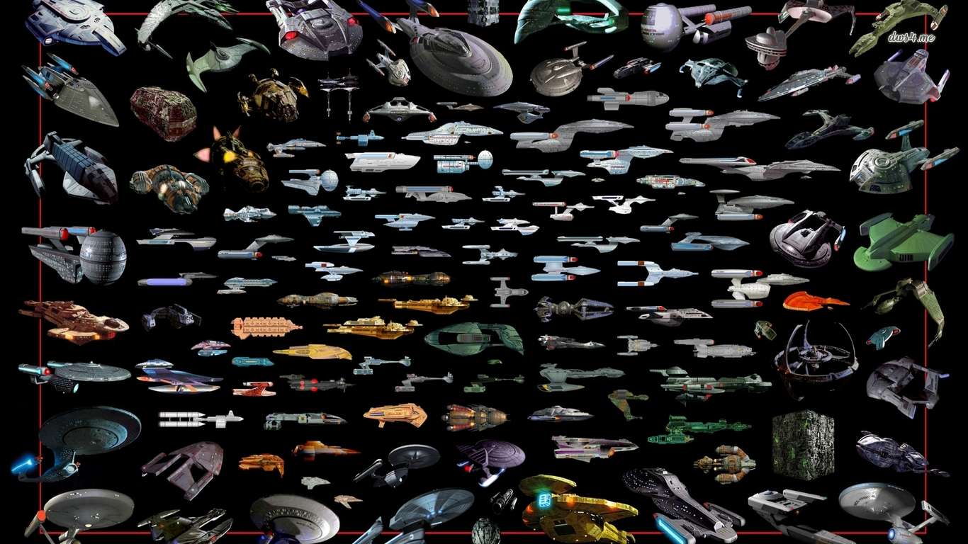 Statki kosmiczne Star Trek puzzle online ze zdjęcia