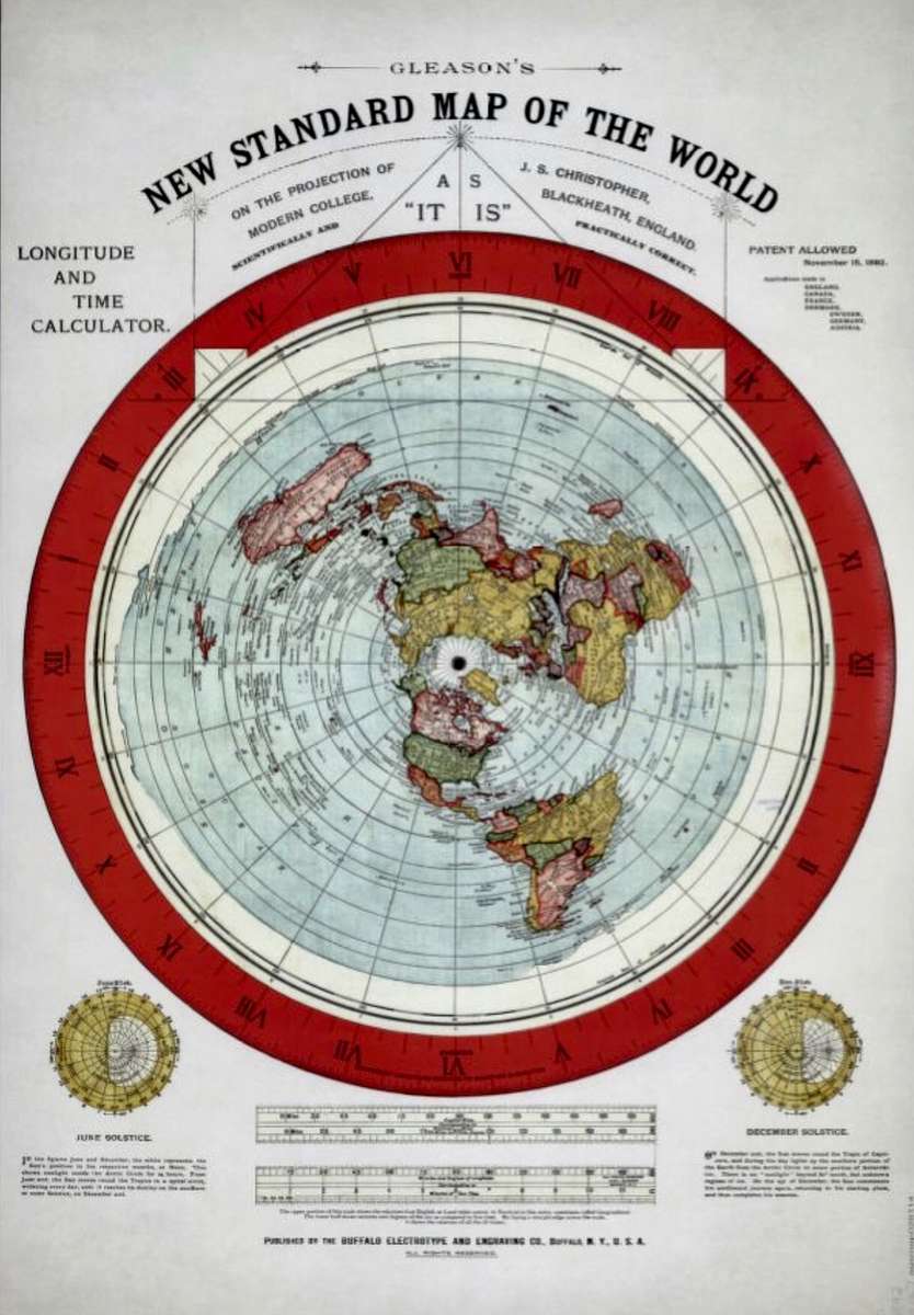 1892 - Nowa standardowa mapa świata puzzle online