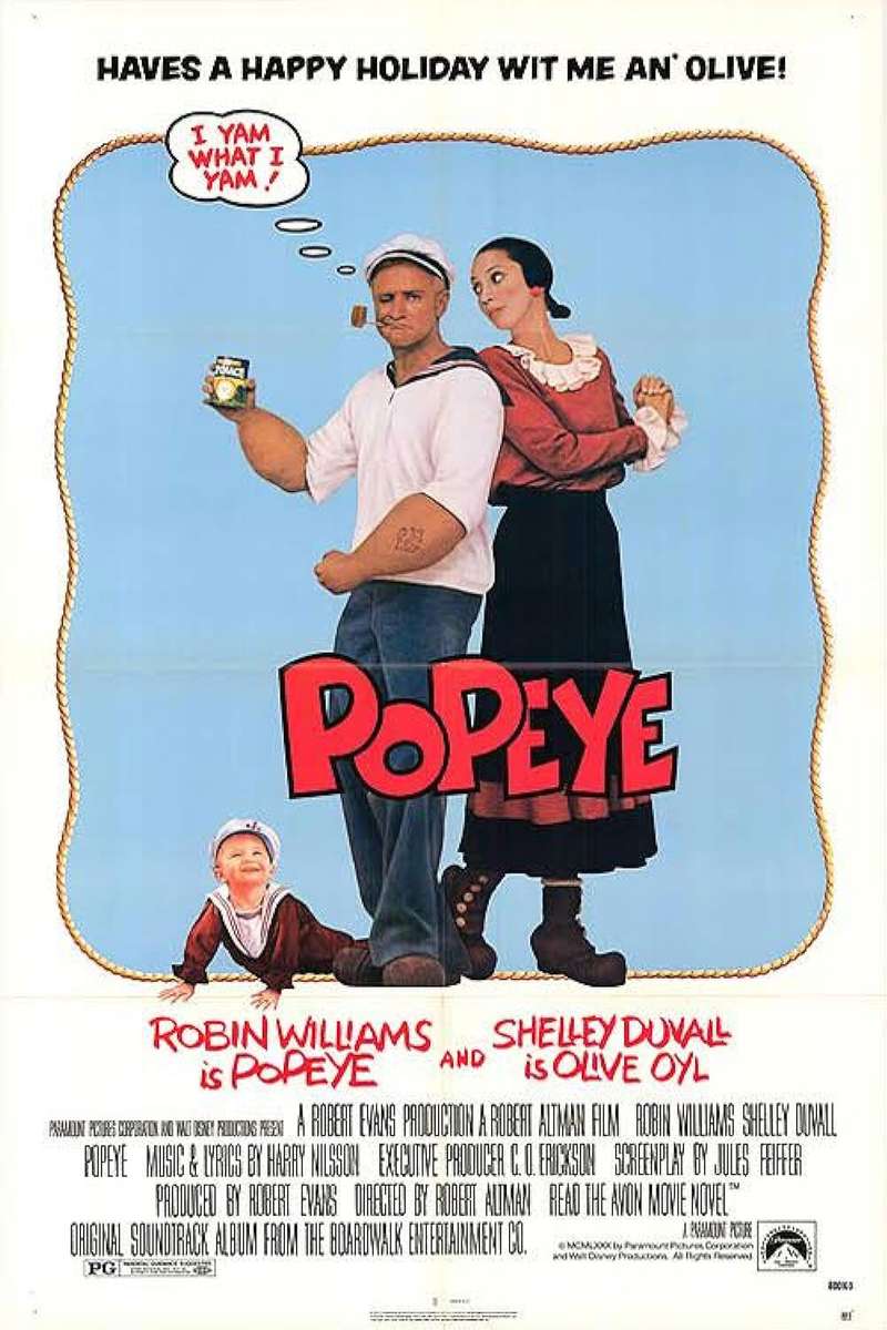 Popeye Żeglarz puzzle online