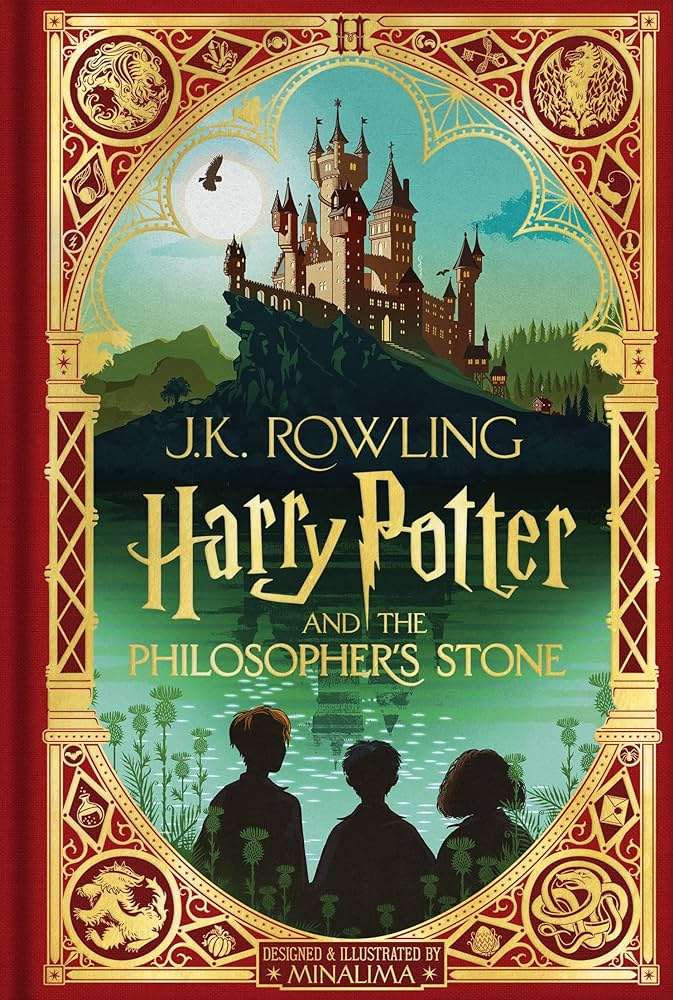 Minimalima z okładki Harry'ego Pottera puzzle online ze zdjęcia