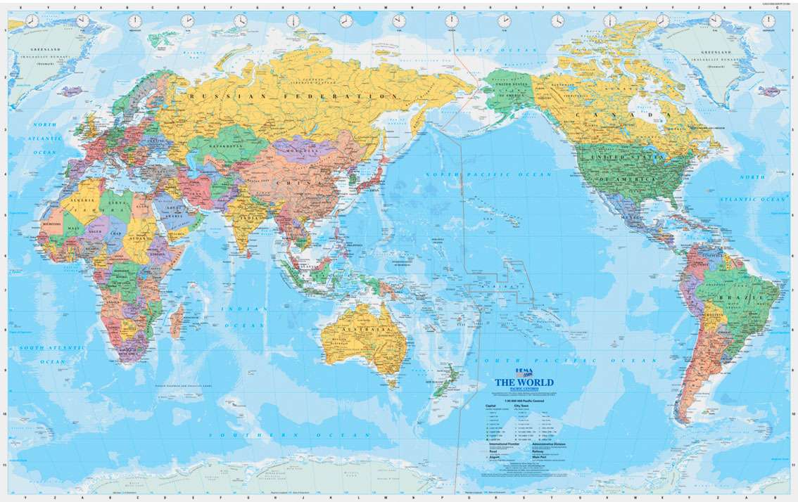 Mapa świata puzzle online ze zdjęcia