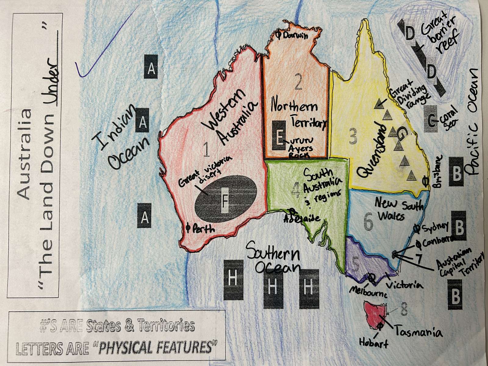 Mapa Australii Anny Banana puzzle online ze zdjęcia