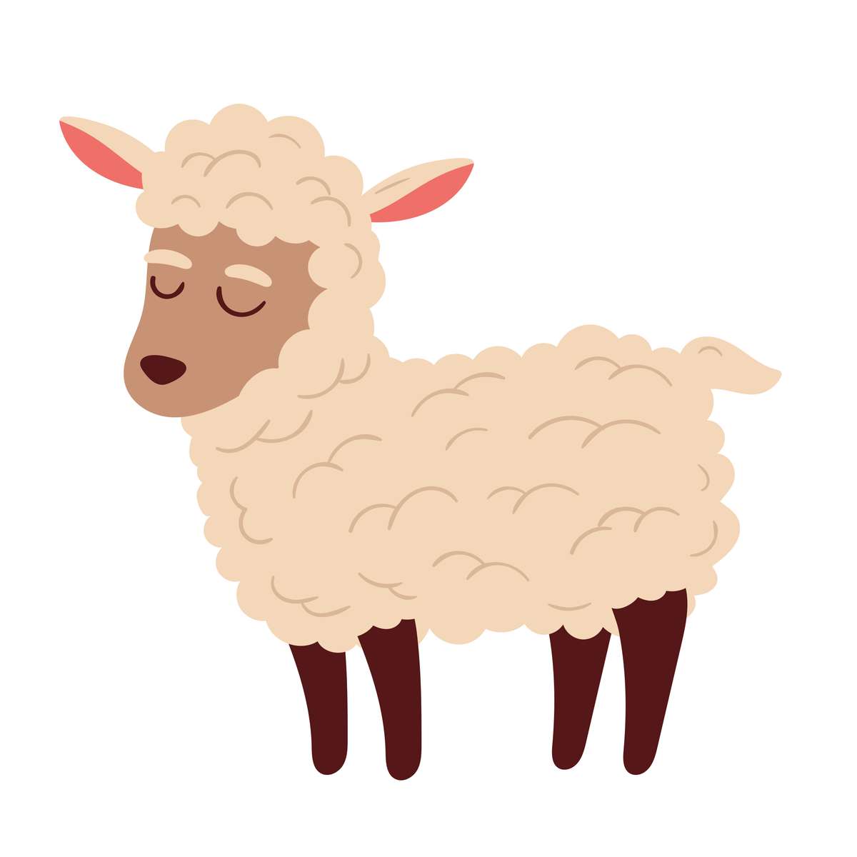 białe owce puzzle online