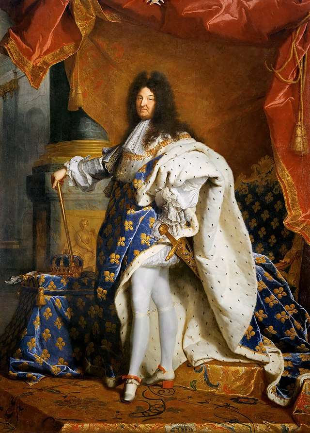 Portret Ludwika XIV w stroju koronacyjnym puzzle online