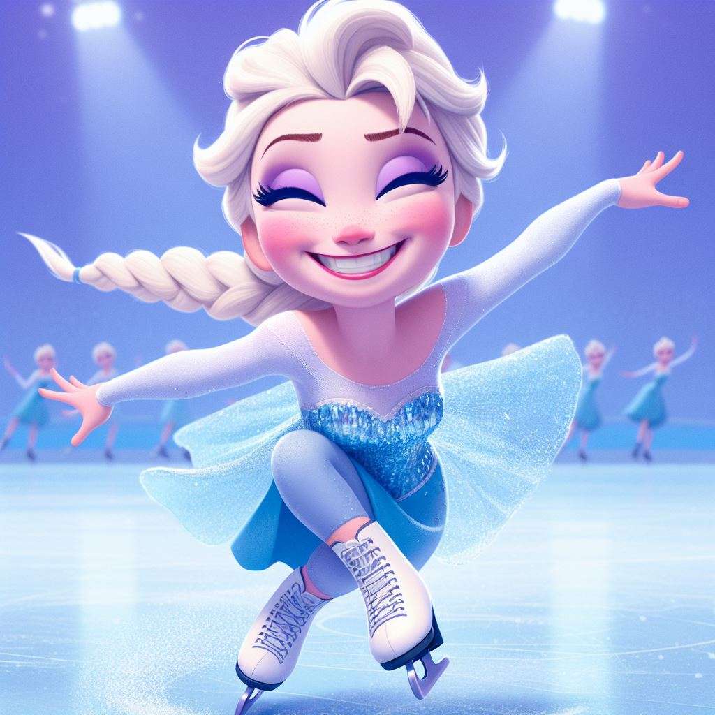 łyżwiarka Elsa puzzle online