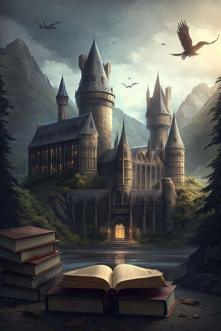 Harry Potter, zamek Hogwart puzzle online