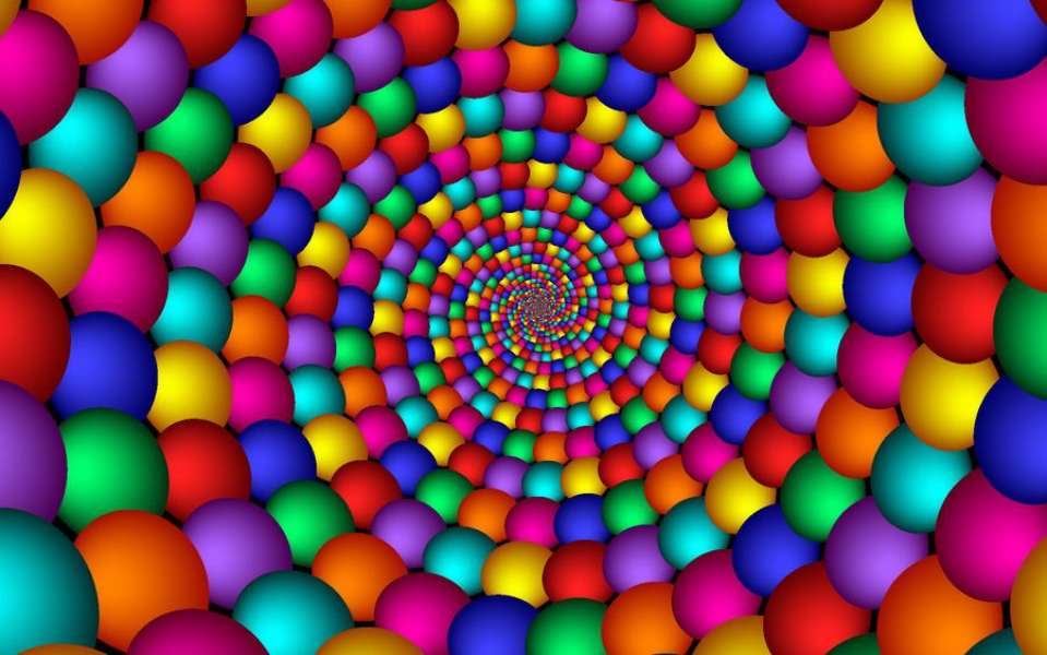 Spirala bąbelkowa puzzle online ze zdjęcia