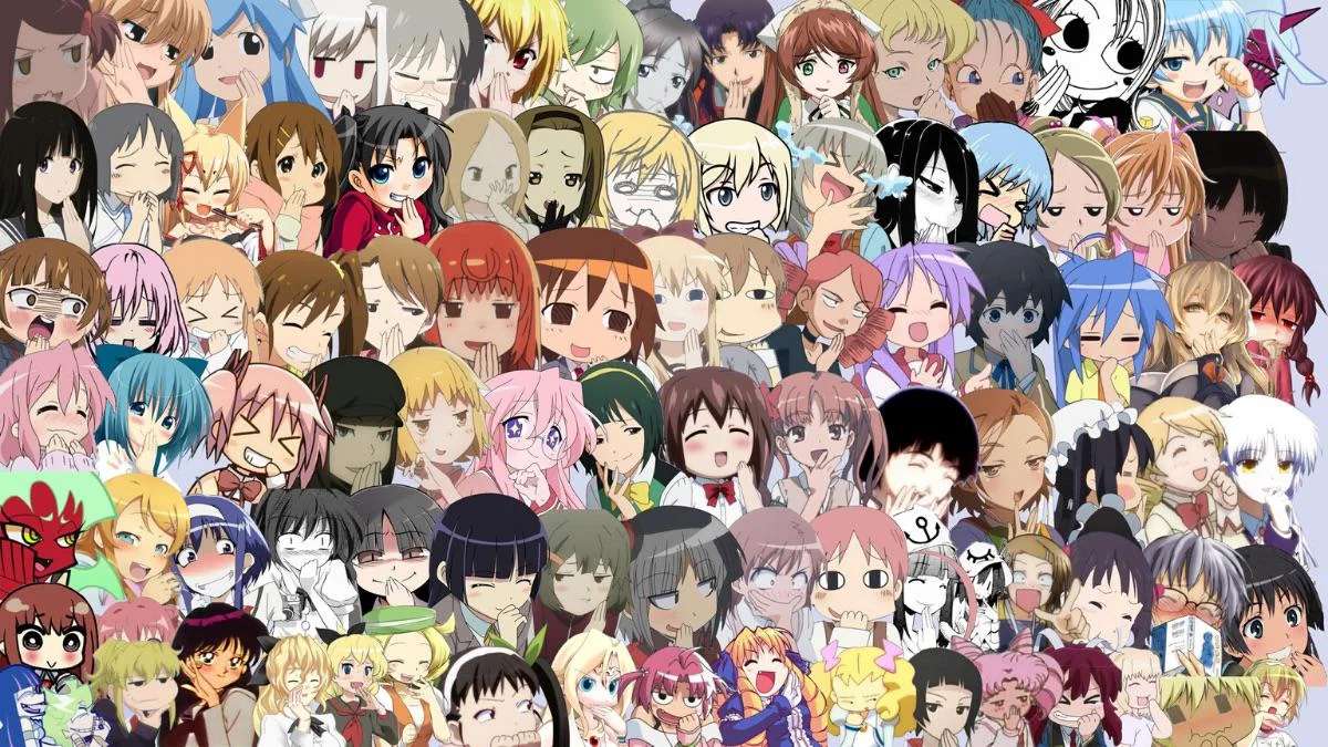 Dziewczyny z anime puzzle online ze zdjęcia