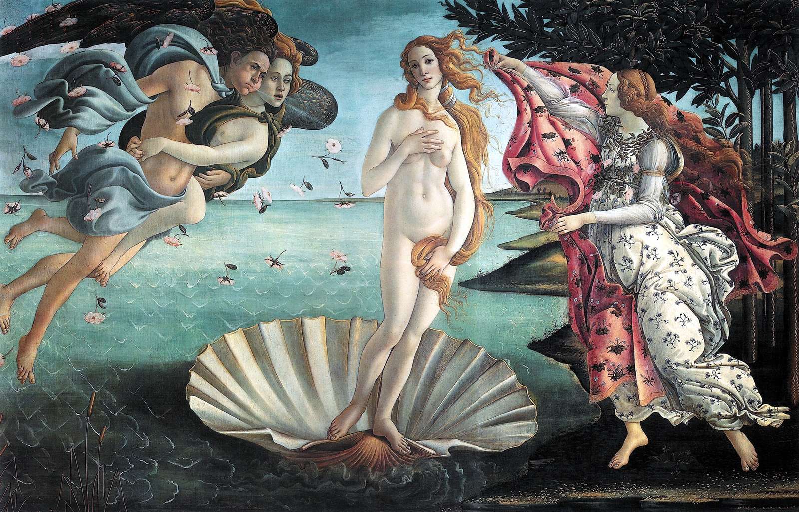 Narodziny Wenus – Botticelli puzzle online ze zdjęcia