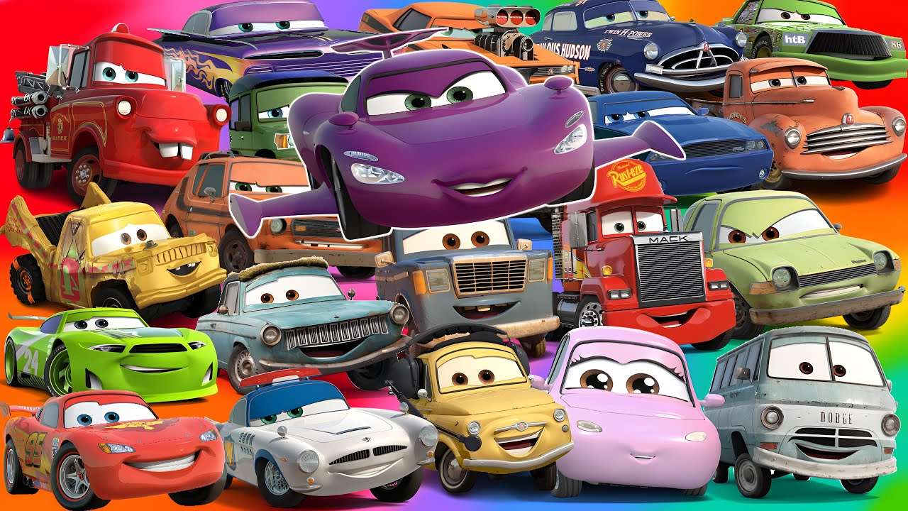 film Disneya o samochodach puzzle online