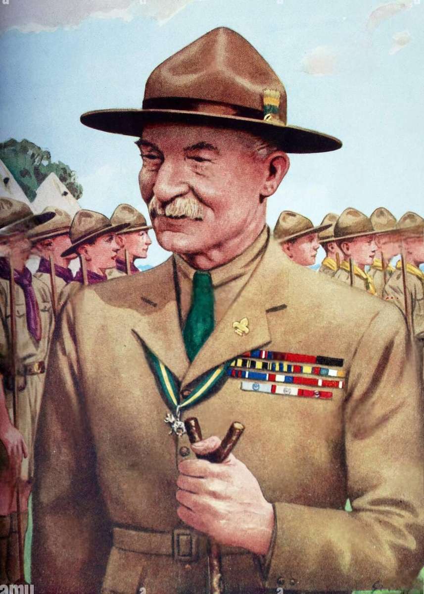 Baden Powell puzzle online ze zdjęcia