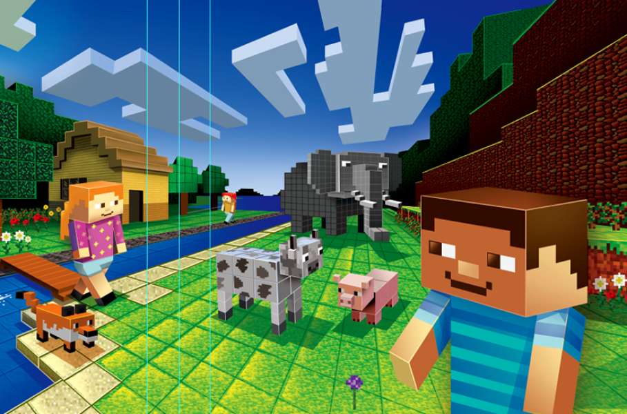 Minecrafta! puzzle online ze zdjęcia