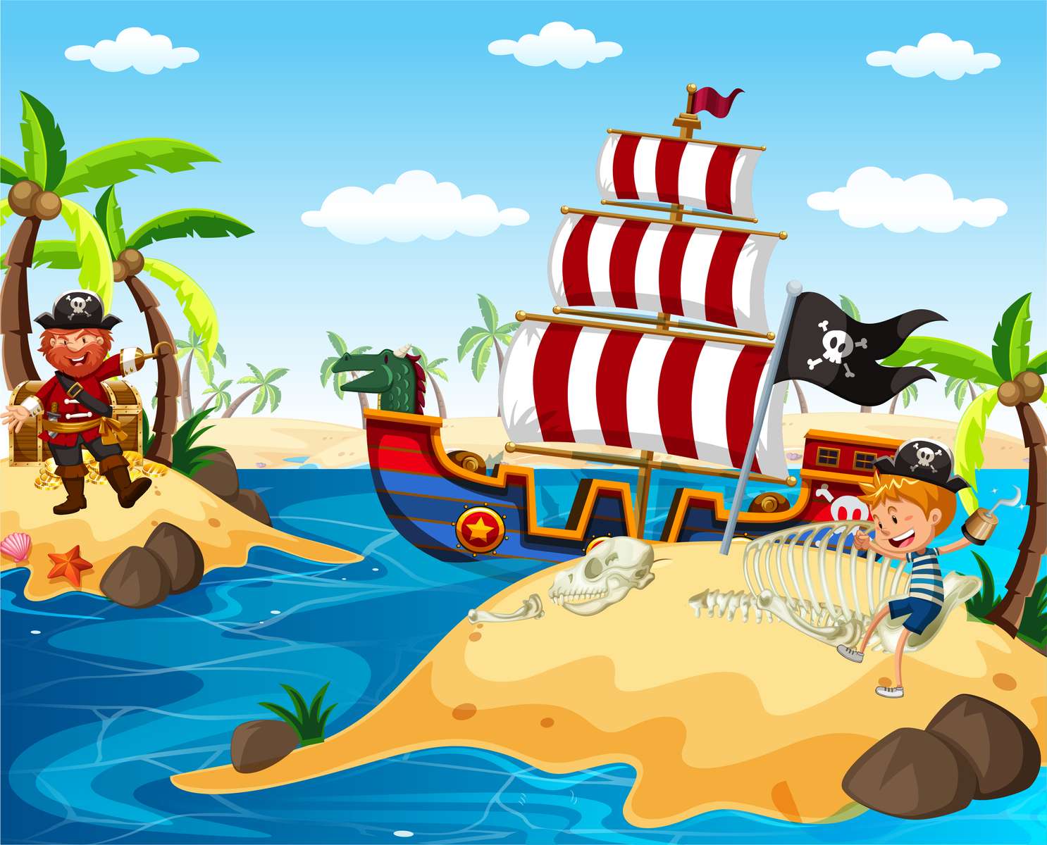 Pirat-Atena puzzle online ze zdjęcia