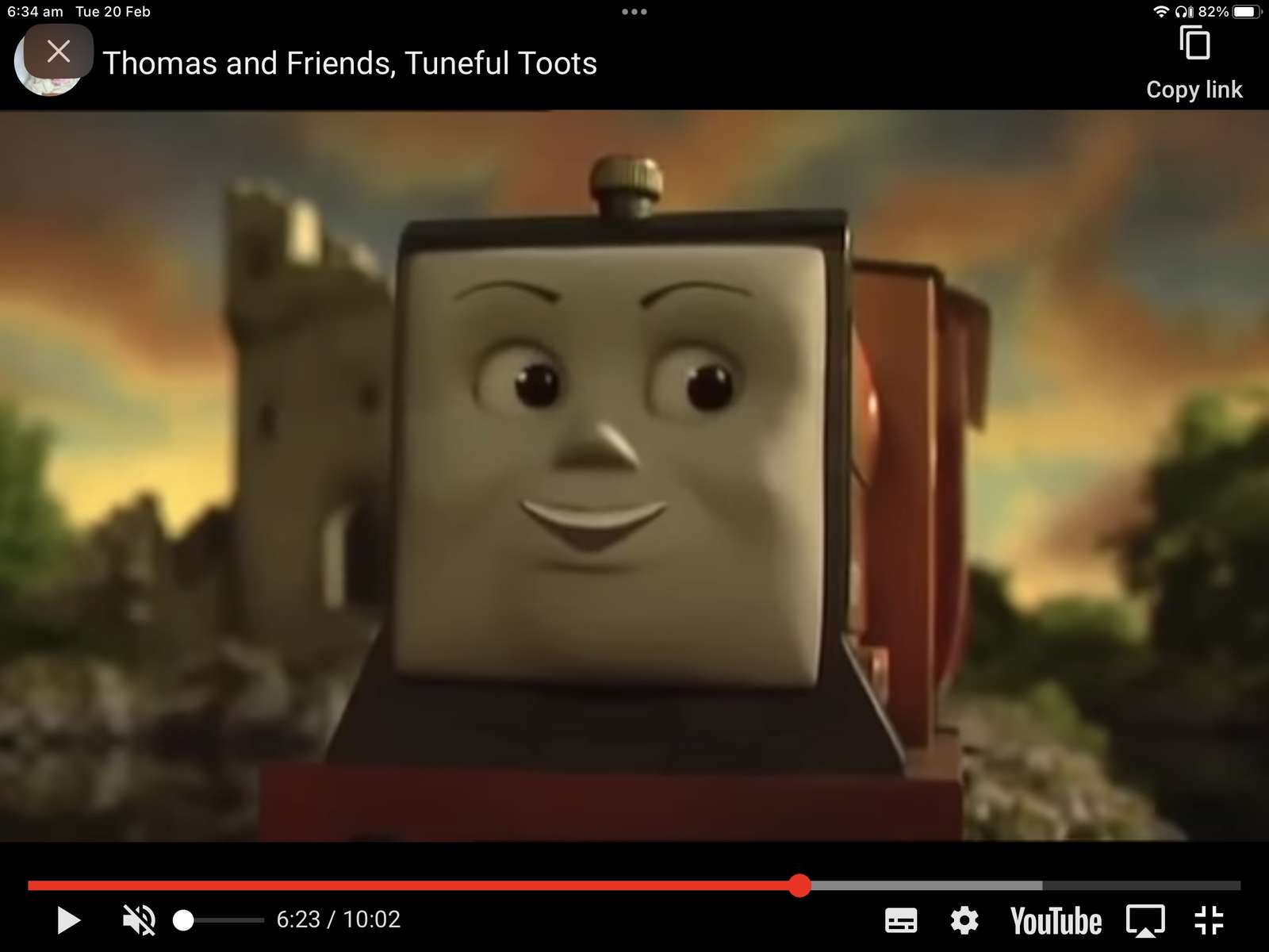 Thomas i przyjaciele, melodyjne toots puzzle online ze zdjęcia