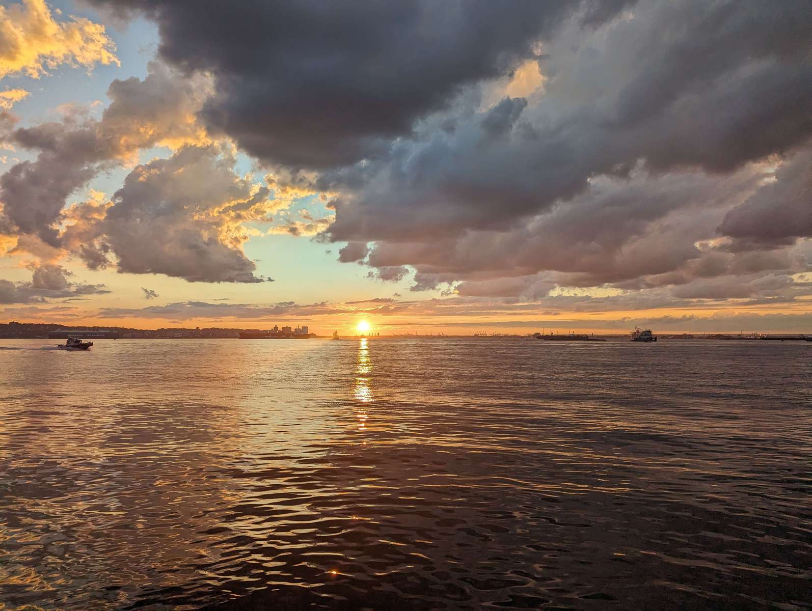 Zachód słońca na molo puzzle online ze zdjęcia