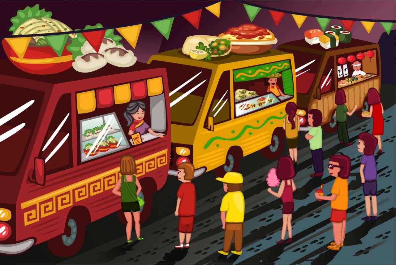Fiesta Food Trucków! puzzle online ze zdjęcia