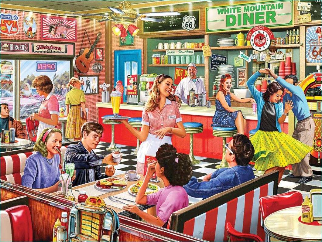 American Diner puzzle online ze zdjęcia