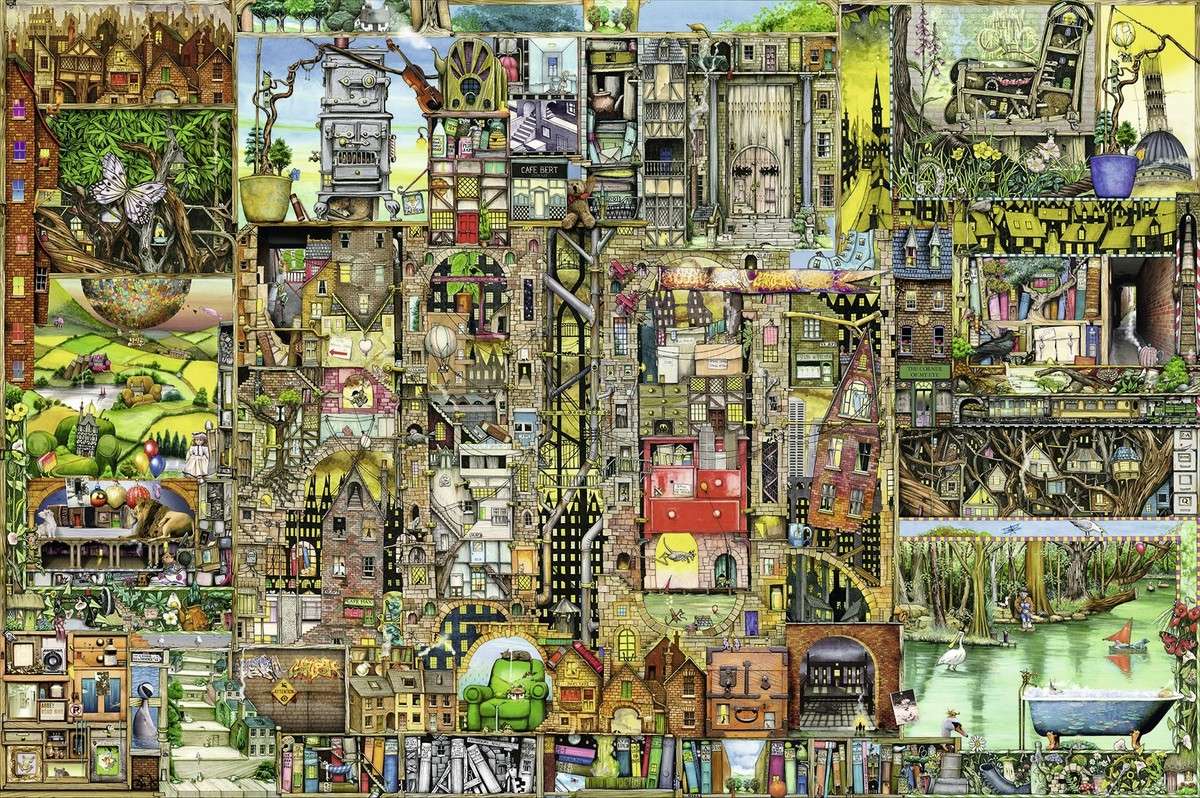Dziwne miasto puzzle online