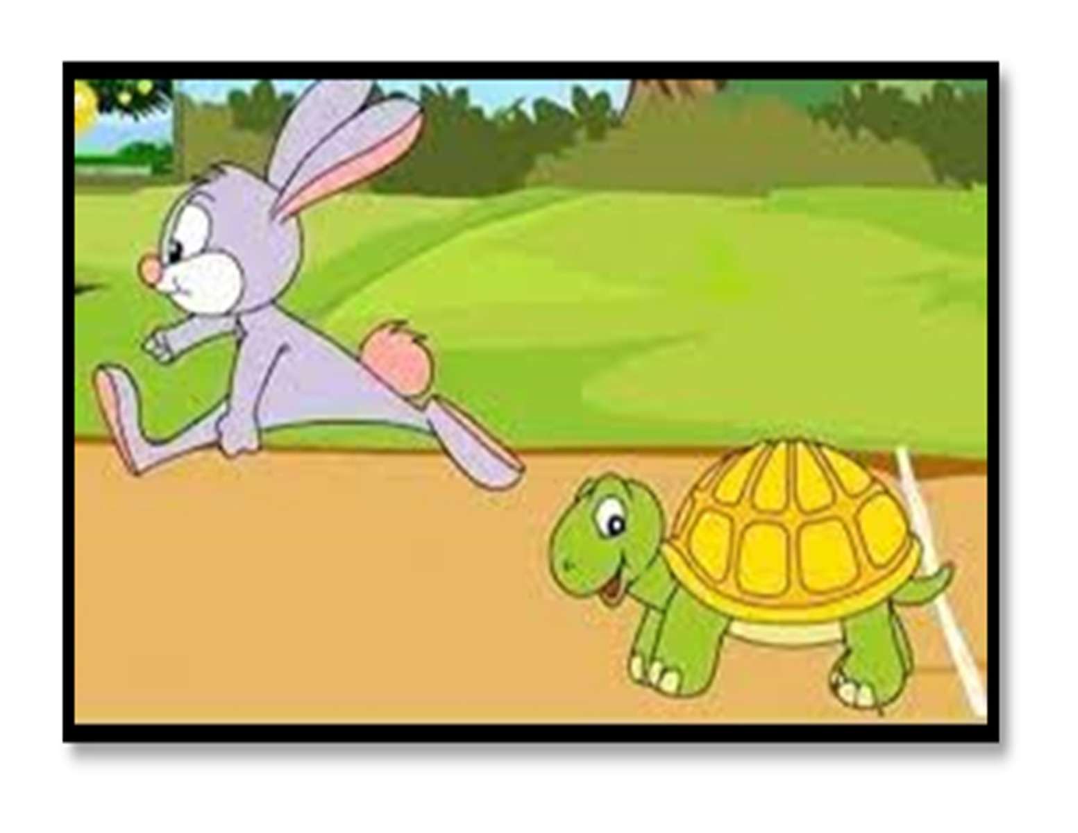 królik i żółw puzzle online