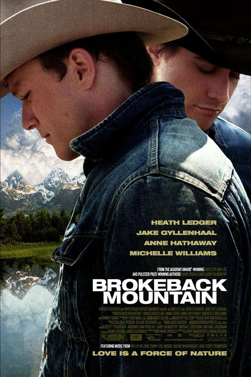 Plakat filmu Brokeback Mountain puzzle online ze zdjęcia