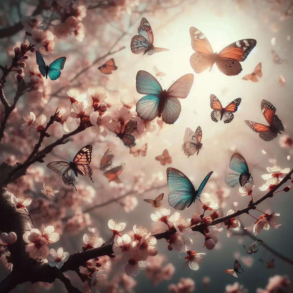 motyle w locie puzzle online ze zdjęcia