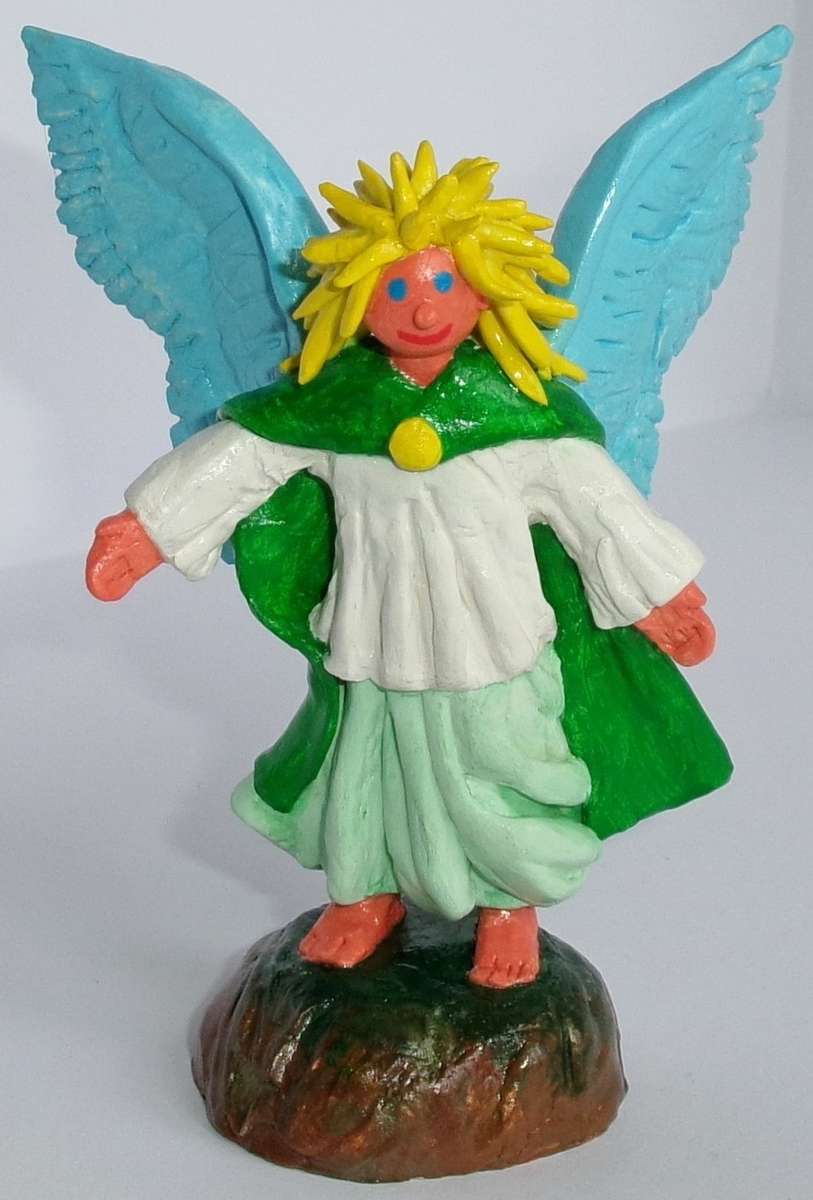 anioł stworzony za pomocą da puzzle online