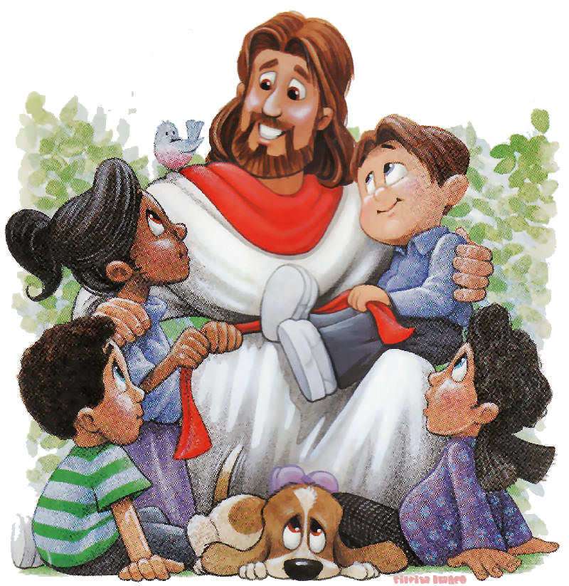 Jezus i dzieci puzzle online ze zdjęcia