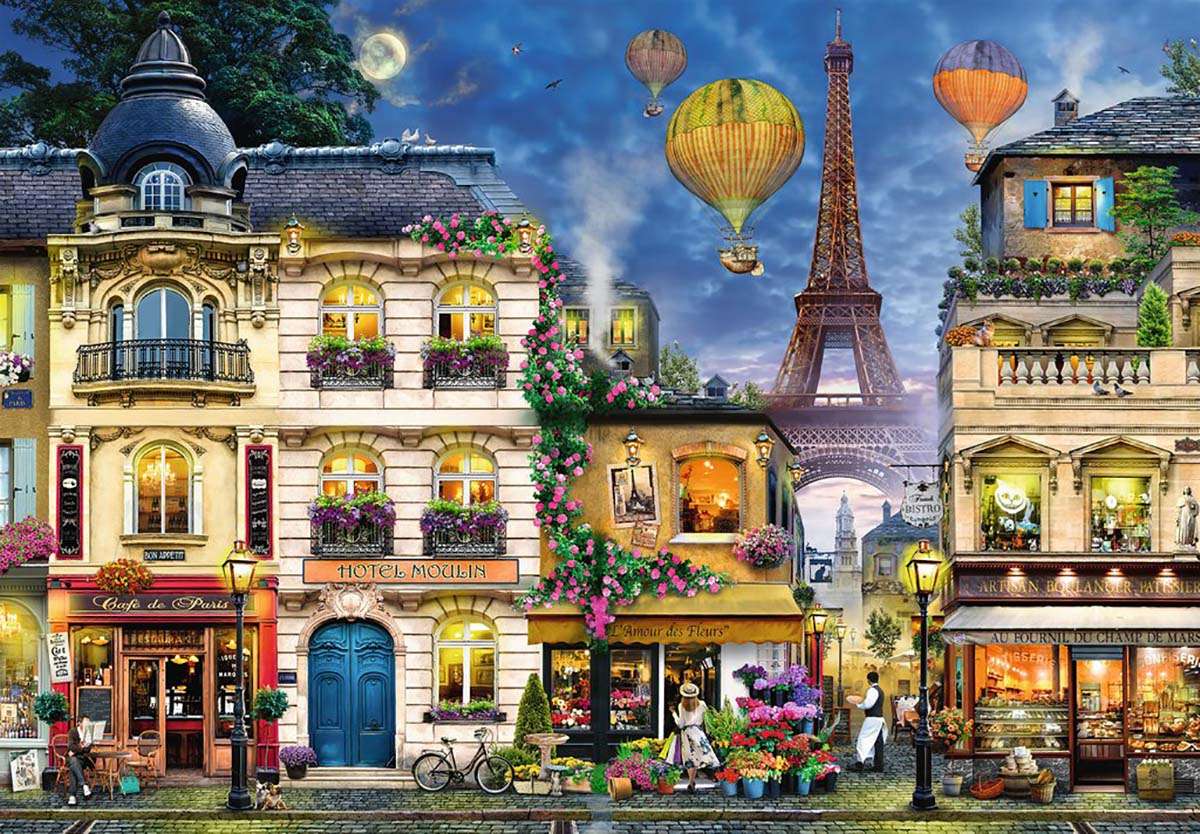 Wieczorny spacer po Paryżu puzzle online