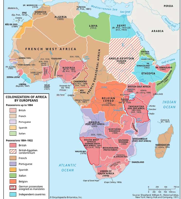 Wyścig o Afrykę puzzle online