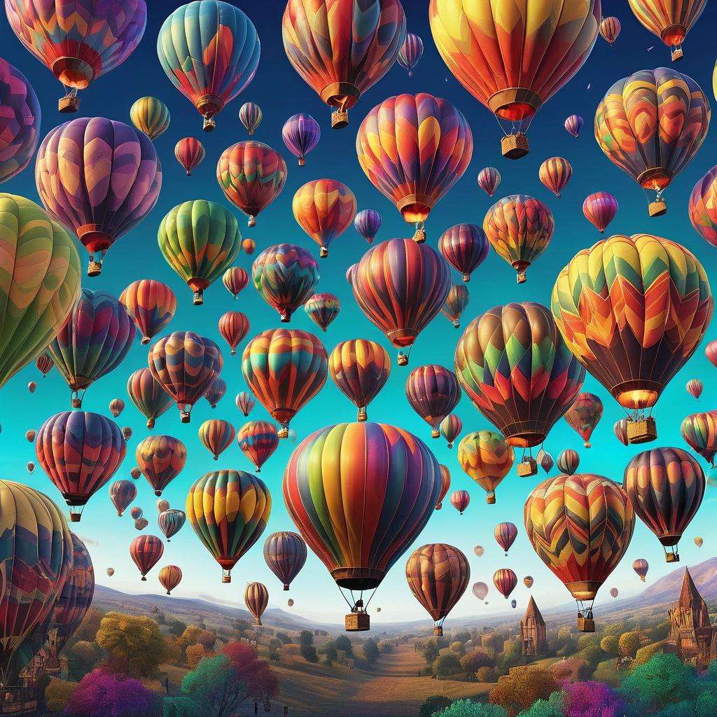 Balony na gorące powietrze puzzle online
