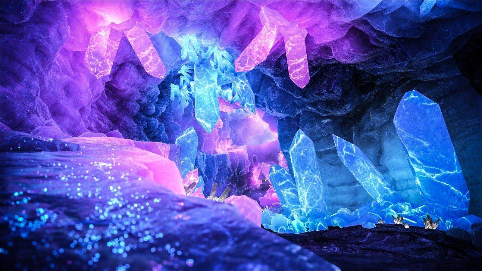 Jaskinia Neonowego Kryształu puzzle online ze zdjęcia
